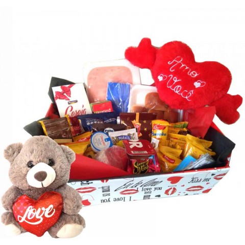 Caixa de Café com 43 itens + 1 Pelúcia